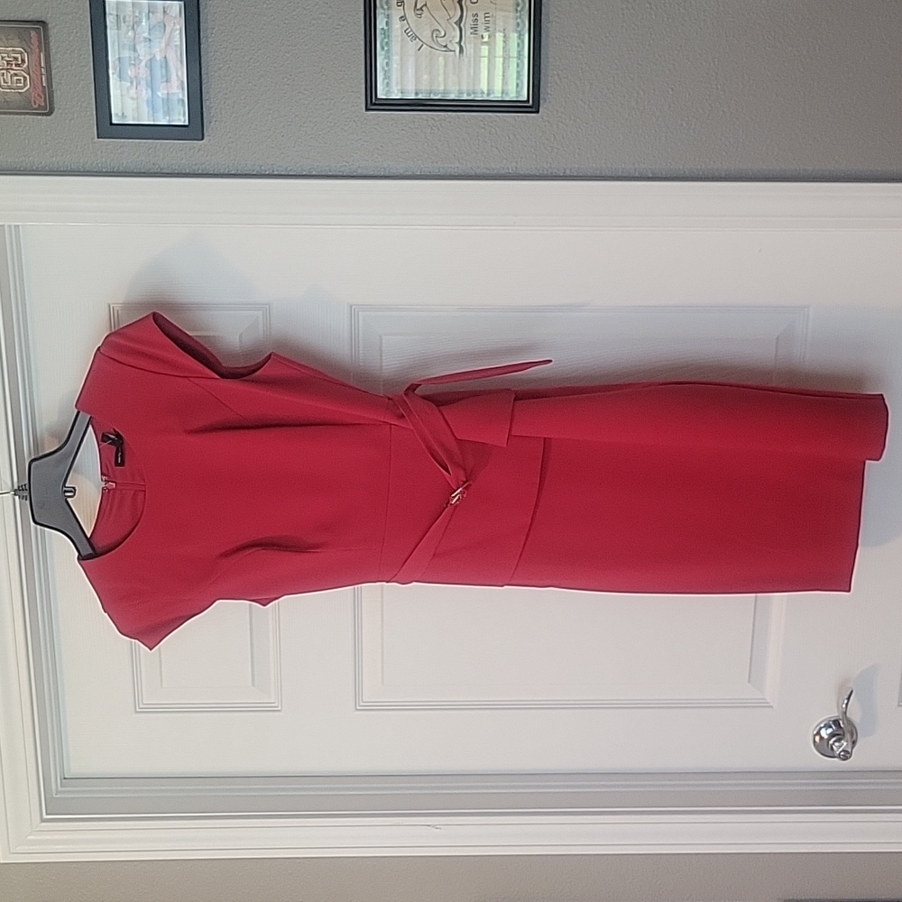 NWT White House Black Market Red Dress Size 4